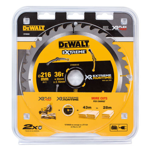 Bild på Dewalt DT99569-QZ Cirkelsågblad XR 216x30 36T