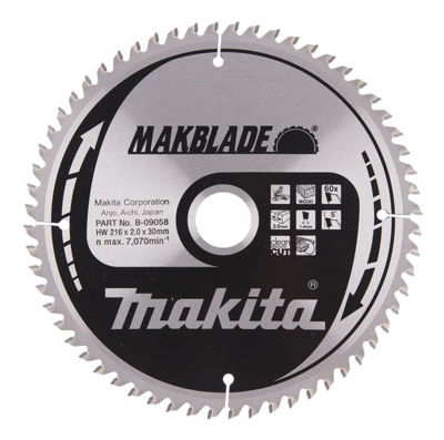 Makita Sågklinga HM 216x30x2,0 mm, 60T