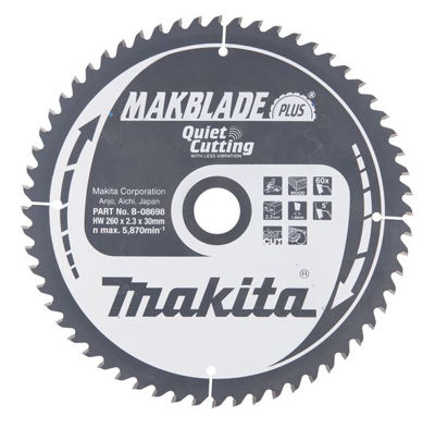 Makita Sågklinga HM 260x30x2,3 mm, 60T