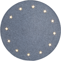 Bild på JULGRANSMATTA GRANNE GRÅ med belysning