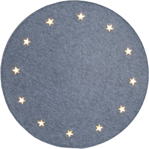 Bild på JULGRANSMATTA GRANNE GRÅ med belysning