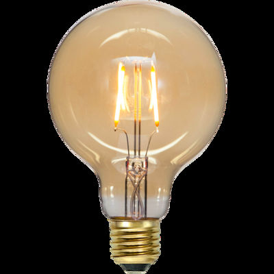 LED-LAMPA E27 G95 PLAIN AMBER