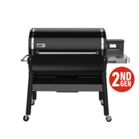 Bild på Weber® SMOKEFIRE EX6 GBS Träpelletsgrill ÖVERDRAG & Fällbara fronthyllor PÅ KÖPET! Utställningsexemplaret!