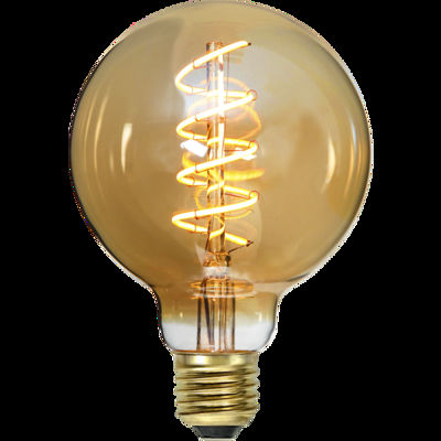 LED-LAMPA E27 G95 DECOLED SPIRAL AMBER