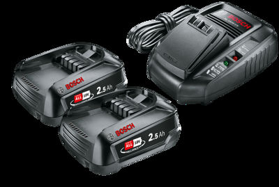 BOSCH Batteriset 18V 2X2,5A M/Laddare AL1830CV