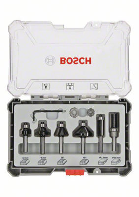 Bosch FRÄSSTÅLSET HM Mixed 8 mm 6 st.