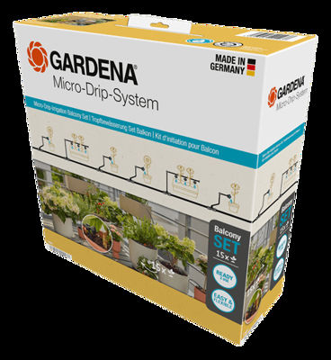 GARDENA Micro-Drip Startset Balkong (15 plantor) 13401-20