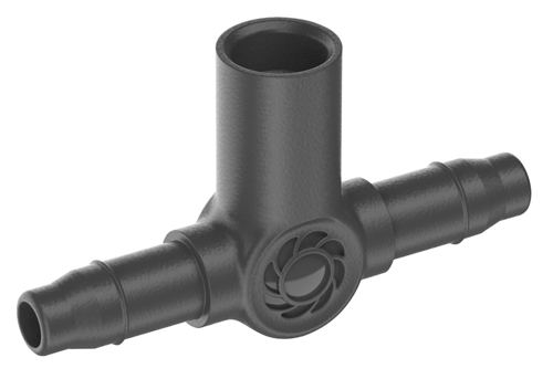 Bild på GARDENA Micro-Drip T-koppling med spridarfäste 4,6 mm (3/16") (5 st.) 13216-20