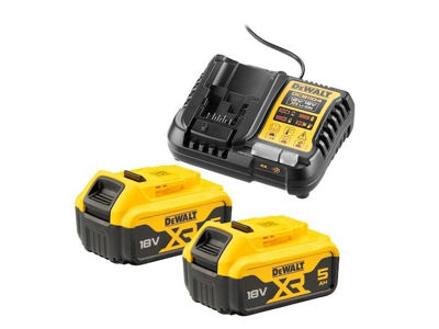 Dewalt DCB1104P2-QW XR 4A Multiladdare med 2x 5.0Ah batterier