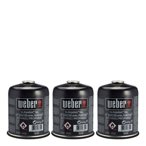 Bild på Weber® Engångs gasolflaska 445 gr. 3-pack