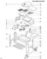 Bild på Weber® Lock Liner till PULSE 2000 ELGRILL (Nr. 15)