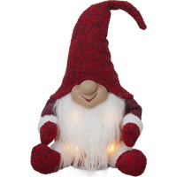 Bild på Dekorationsfigur Joylight TOMTE Röd 34 cm.