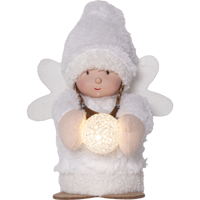 Bild på Dekorationsfigur Joylight ÄNGEL Vit. 20 cm.