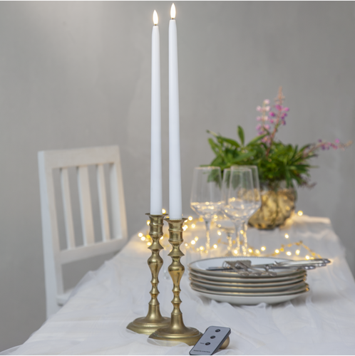 Bild på LED Antikljus 2-pack Flamme Slim 38 cm