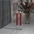 Bild på LED Antikljus 2-pack Flamme Rustic Mörkröd 24,5 cm