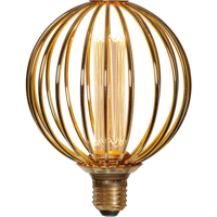 Bild på LED-lampa E27 G125 Decoled GULD METAL 3-Step Diming