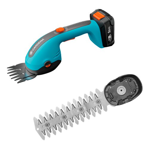Bild på GARDENA Batteridriven Gräs- och Busksax PowerCut med  batteri 18V 2,0 Ah  och  AL1810 laddare 14750-95