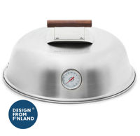 Bild på MUURIKKA Lock med termometer Rostfritt 48 cm